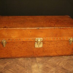 Malle Louis Vuitton wardrobe en cuir