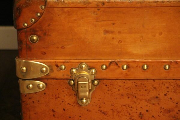 Malle Louis Vuitton wardrobe en cuir