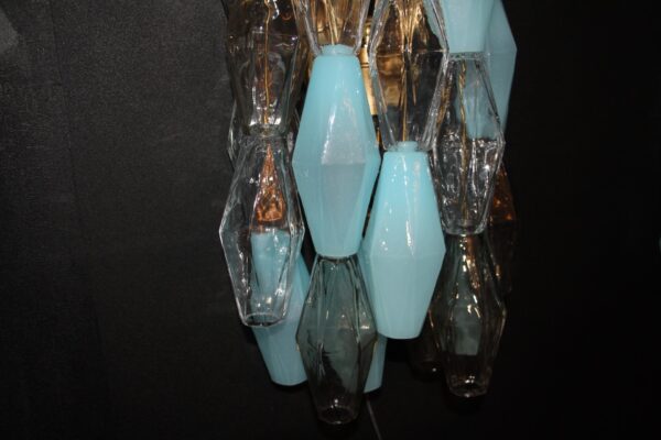 Paire d'Appliques Polyédriques en Verre de Murano, Style de Venini