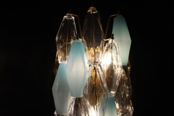 Paire d'Appliques Polyédriques en Verre de Murano, Style de Venini