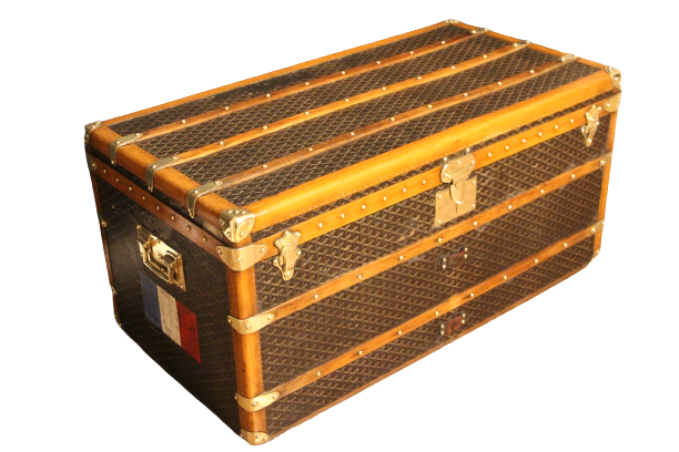 Malle Goyard ancienne, malle Goyard courrier 100 cm