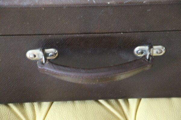 Valise Louis Vuitton en cuir brun
