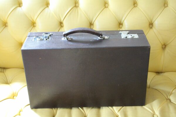 Valise Louis Vuitton en cuir brun
