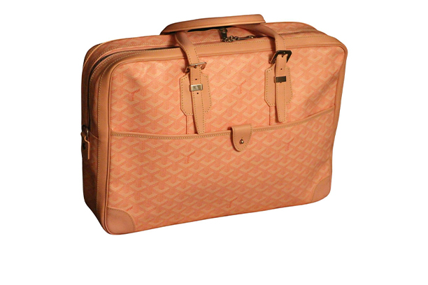 Sac à chevrons Goyard rose Ambassade ,porte documents Goyard