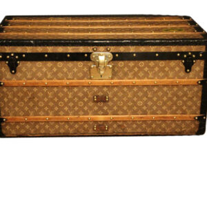 Malle Louis Vuitton en toile tissée