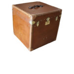 Grande à Malle Chapeau « Cube Shape » Marron, Malle Voyage Marron