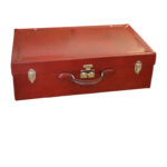 Valise Hermès en Cuir Rouge 70 cm, Malle Hermès, Bagagerie Hermès