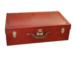 Valise Hermès en Cuir Rouge