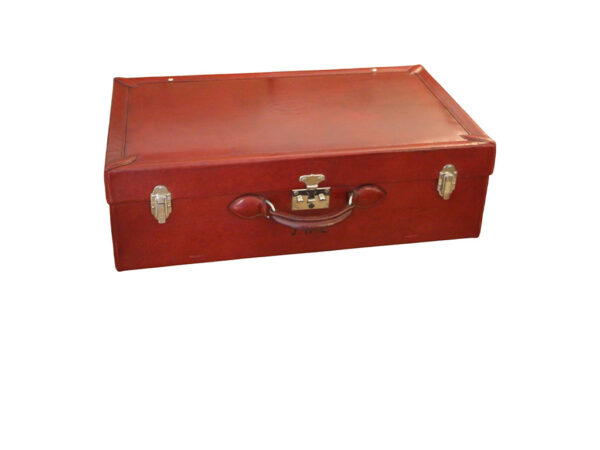 Valise Hermès en Cuir Rouge