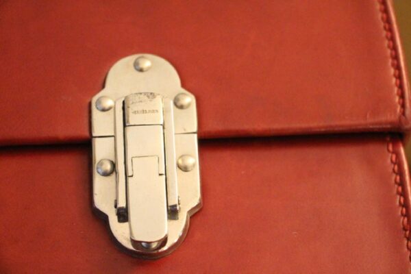 Valise Hermès en Cuir Rouge