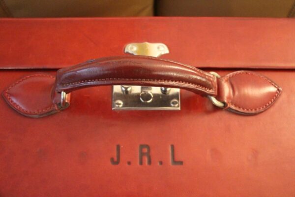 Valise Hermès en Cuir Rouge