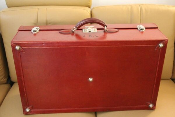 Valise Hermès en Cuir Rouge