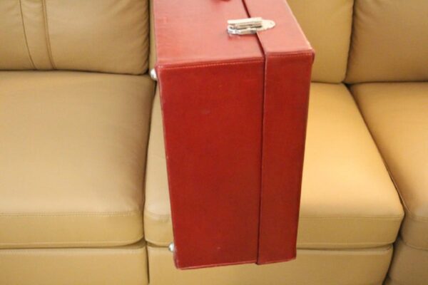 Valise Hermès en Cuir Rouge