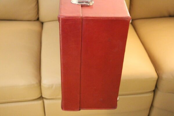Valise Hermès en Cuir Rouge