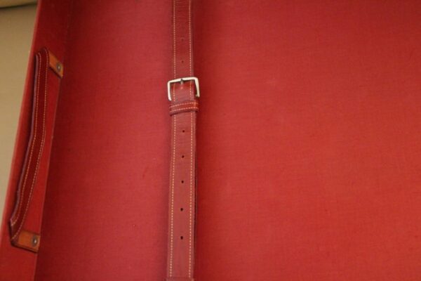 Valise Hermès en Cuir Rouge