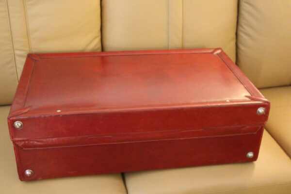 Valise Hermès en Cuir Rouge