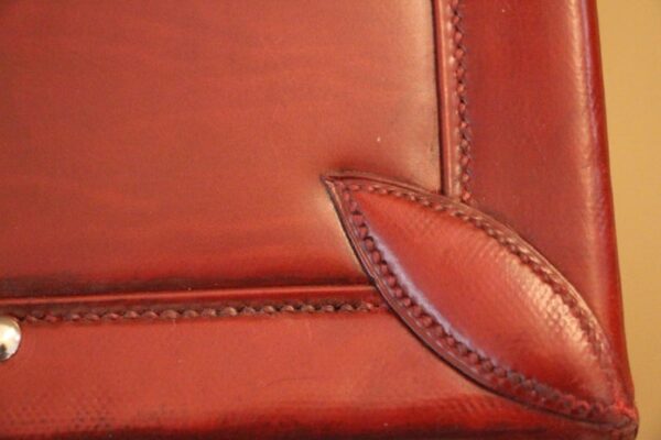 Valise Hermès en Cuir Rouge
