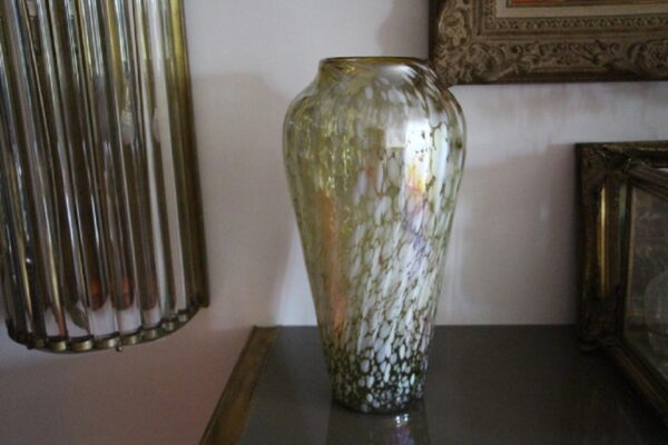 Grand vase vintage en verre de Murano