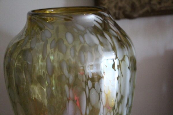 Grand vase vintage en verre de Murano