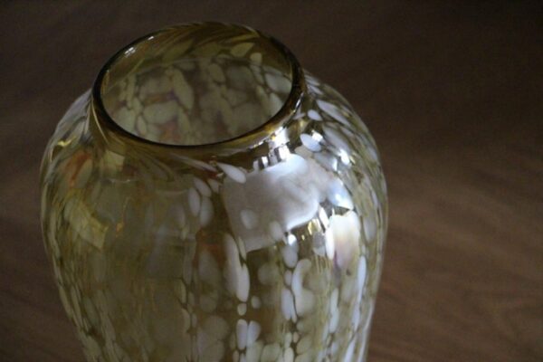 Grand vase vintage en verre de Murano