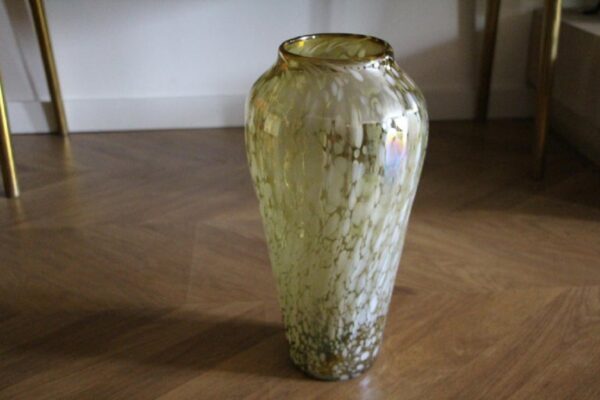 Grand vase vintage en verre de Murano