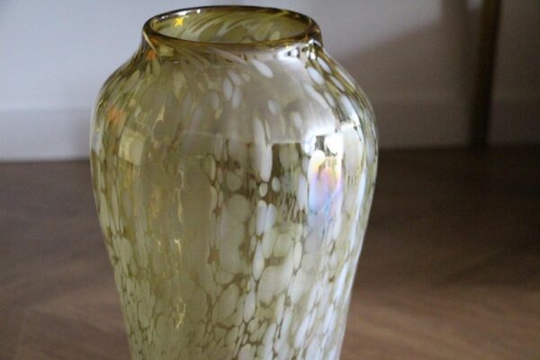Grand vase vintage en verre de Murano