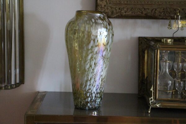 Grand vase vintage en verre de Murano