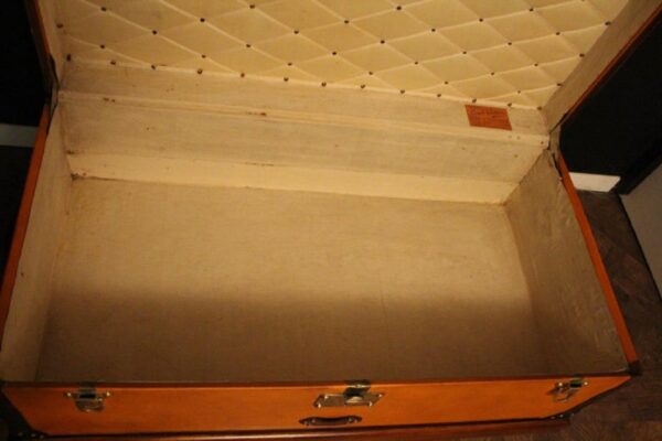 malle de voyage Louis Vuitton en toile orange