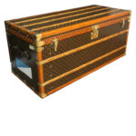Malle Louis Vuitton en Monogram, malle steamer Louis Vuitton 130 cm
