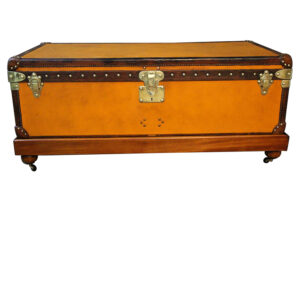 Malle Louis Vuitton orange des années 1900