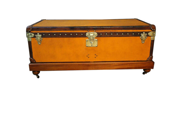 Malle Louis Vuitton orange des années 1900