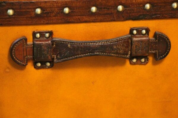 Malle Louis Vuitton orange des années 1900