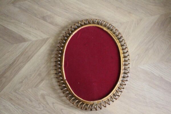 Miroir mural ovale vintage