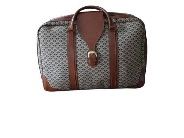Valise Goyard en toile tissée
