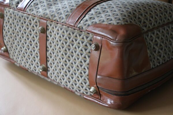Valise Goyard en toile tissée