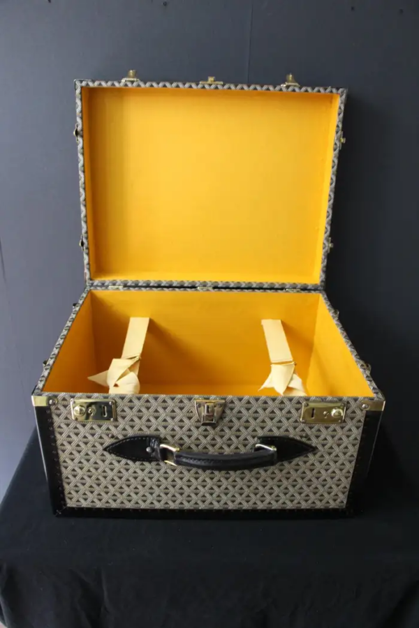 Malle à chapeau Goyard de la fin du 20ème siècle