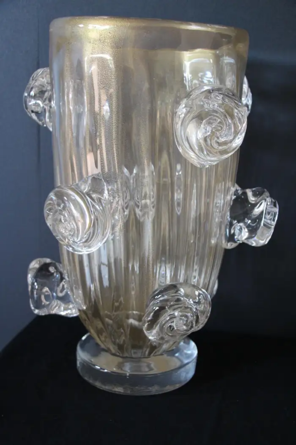 vases de Murano dorés