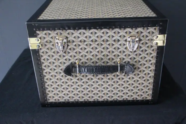 Malle à chapeau Goyard de la fin du 20ème siècle
