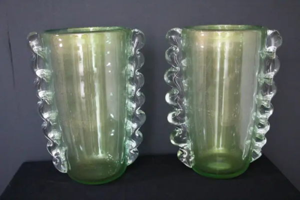 Grands vases en verre de Murano
