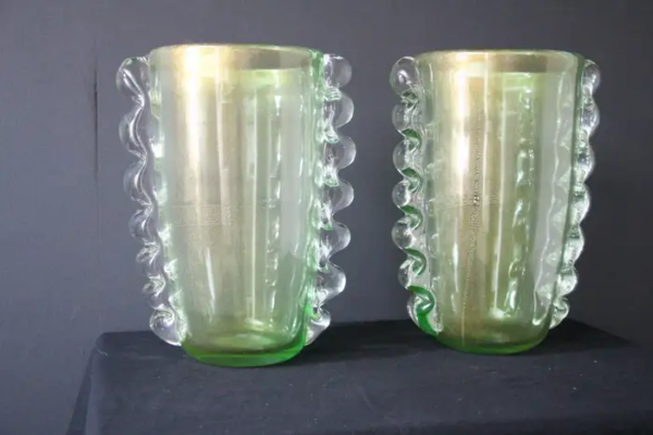 Grands vases en verre de Murano