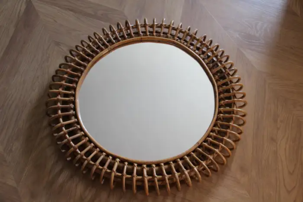 Miroir mural rond