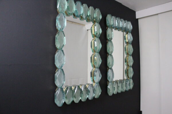 miroirs en bloc de verre de Murano