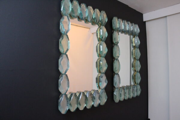 miroirs en bloc de verre de Murano