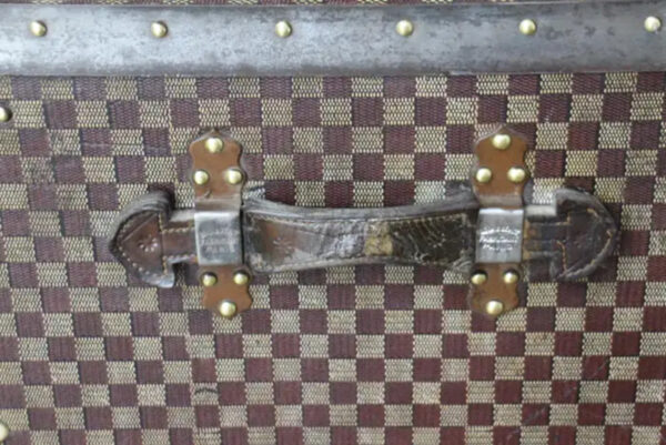 Rare Malle Moynat Toile à Damiers