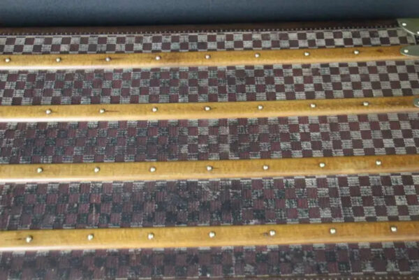 Rare Malle Moynat Toile à Damiers