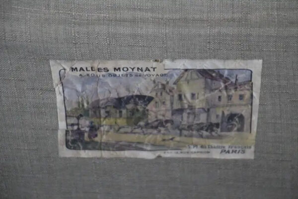 Rare Malle Moynat Toile à Damiers