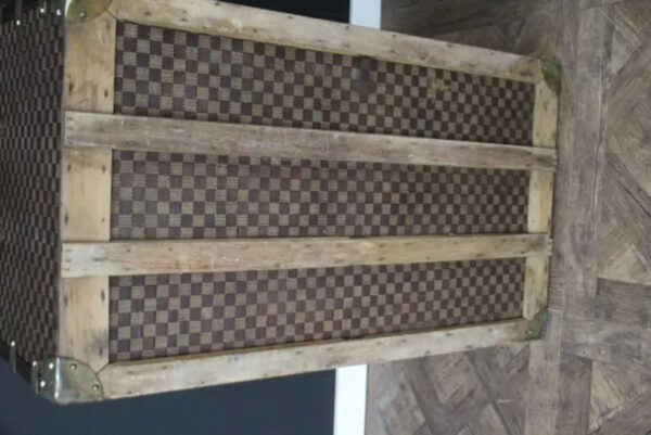 Rare Malle Moynat Toile à Damiers