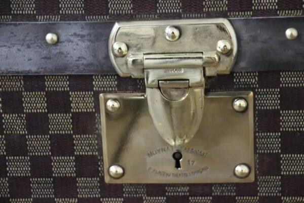 Rare Malle Moynat Toile à Damiers