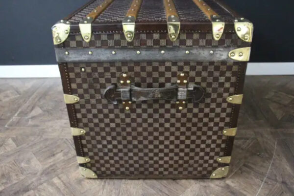 Rare Malle Moynat Toile à Damiers